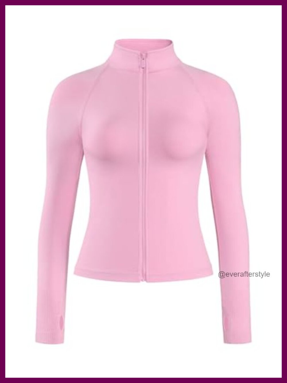 Full Zip Athletic Slim Fit Workout Jacket Long Sleeve